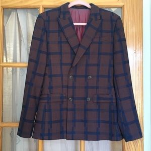 Topman check blazer